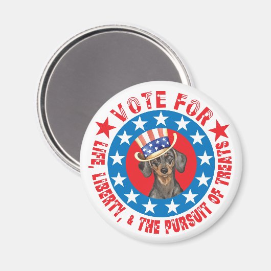 Dackel Magnet (Vorderseite/Rückseite)