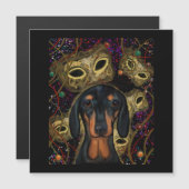 Dackel Magnetkarte (Vorne/Hinten)