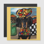 Dackel Magnetkarte (Vorne/Hinten)