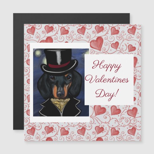 DACKEL MAGNETKARTE (Vorne/Hinten)