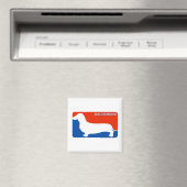 Dackel Major League Dog Magnet (In Situ (Geschirrspüler))