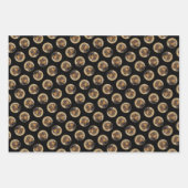 Dackel Malen von Drahthaarfalten, Schwarz & Tan Hu Geschenkpapier Set (Vorderseite 3)