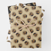 Dackel Malen von Drahthaarfalten, Schwarz & Tan Hu Geschenkpapier Set (Beispiel)