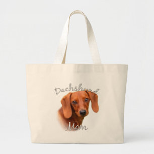Dackel-Mama 2 Jumbo Stoffbeutel