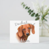 DACKEL MAMA 2 POSTKARTE (Stehend Vorderseite)