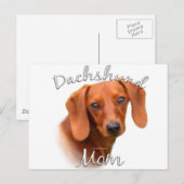DACKEL MAMA 2 POSTKARTE (Vorne/Hinten)