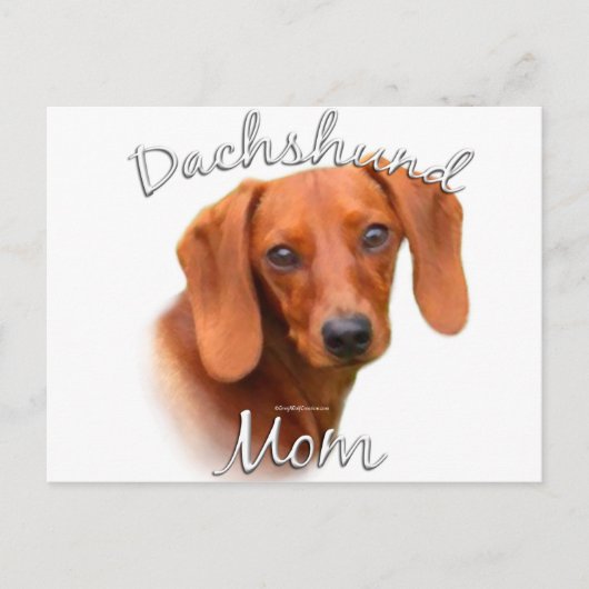 DACKEL MAMA 2 POSTKARTE (Vorderseite)