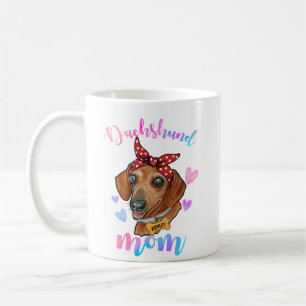 Dackel Mama Aquarell Dog Mama Kaffeetasse