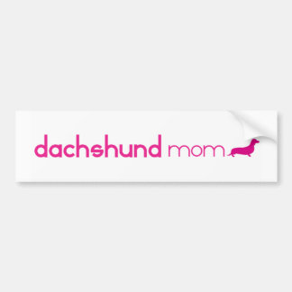 Dackel-Mama Autoaufkleber