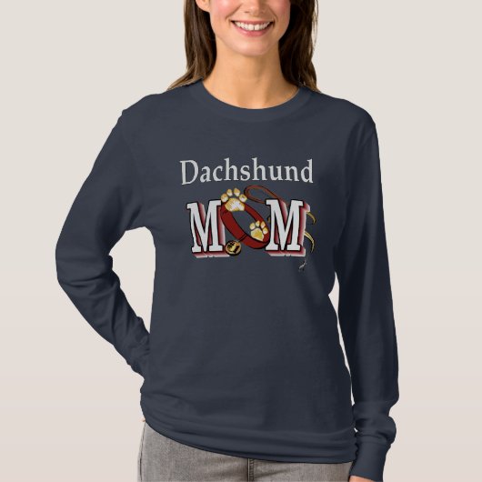 Dackel Mama Bekleidung T-Shirt (Vorderseite)