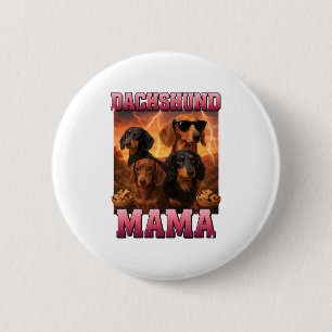 Dackel Mama Button