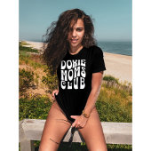 Dackel Mama Club Niedlich Retro Schriftart T-Shirt