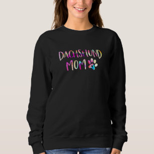 Dackel Mama Farbige Dackel Mama Dog Mama Sweatshirt