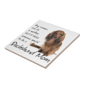 Dackel-Mama-Fliese Fliese (Seite)