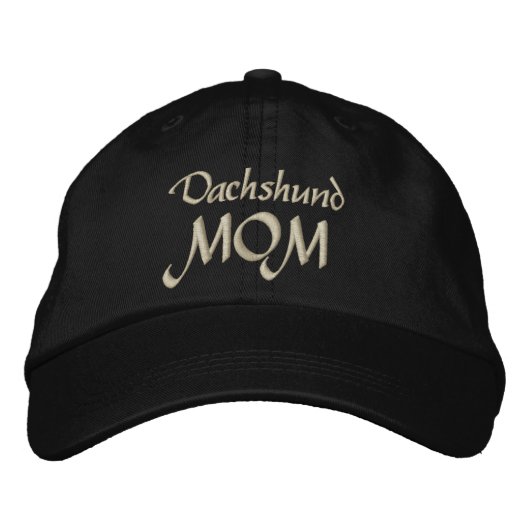 Dackel Mama Geschenke Bestickte Kappe (Vorderseite)