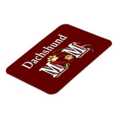 Dackel Mama Geschenke Magnet (Linke Seite)