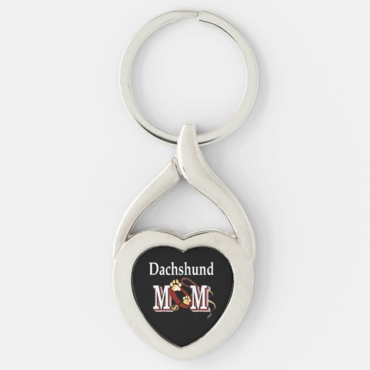 Dackel Mama Geschenke Schlüsselanhänger (Vorderseite)