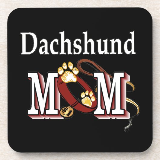 Dackel Mama Geschenke Untersetzer (Vorderseite)