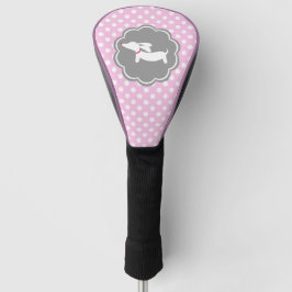 Dackel Mama Golfer Geschenk Rosa Kopfbedeckung Hol Golf Headcover