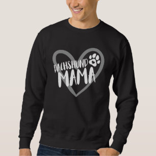 Dackel Mama Herz Funny Dackel Besitzer Hunde Mama Sweatshirt