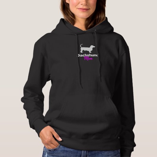 Dackel Mama Hoodie (Vorderseite)