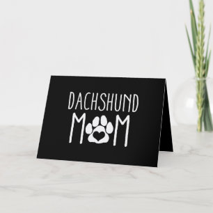 Dackel Mama Hund Lover Geschenk Mors Day Mama Karte