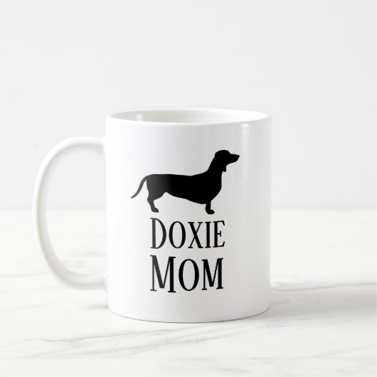 Dackel Mama Kaffeetasse (Links)