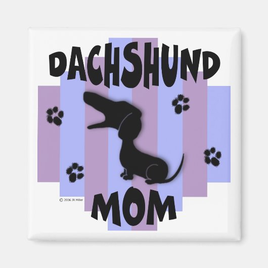 Dackel Mama Magnet (Vorne)