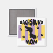Dackel Mama Magnet (Vorderseite/Rückseite)