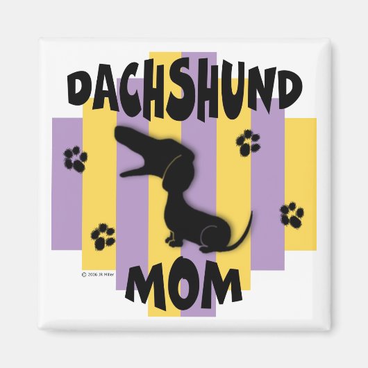 Dackel Mama Magnet (Vorne)
