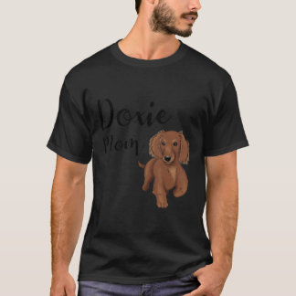 Dackel Mama mit einer Niedlichen Dackel Zeichnend T-Shirt