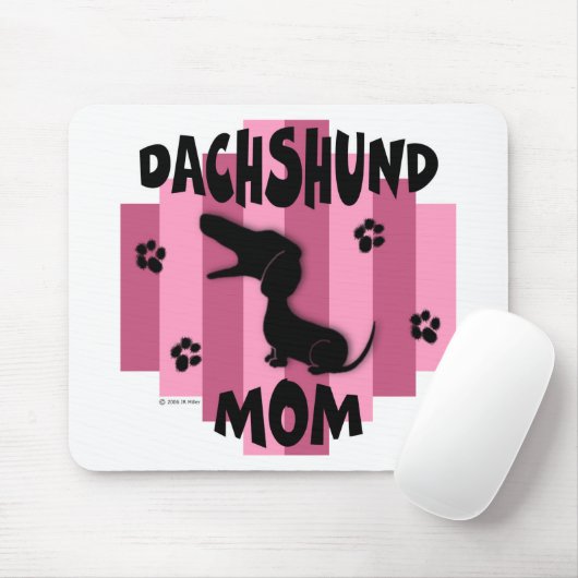 Dackel-Mama Mousepad (Mit Mouse)