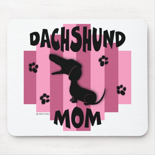 Dackel-Mama Mousepad (Vorne)