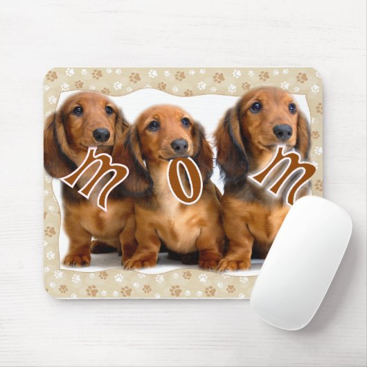 Dackel MAMA Mousepad (Mit Mouse)