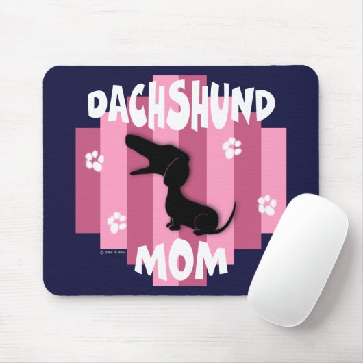 Dackel-Mama Mousepad (Mit Mouse)