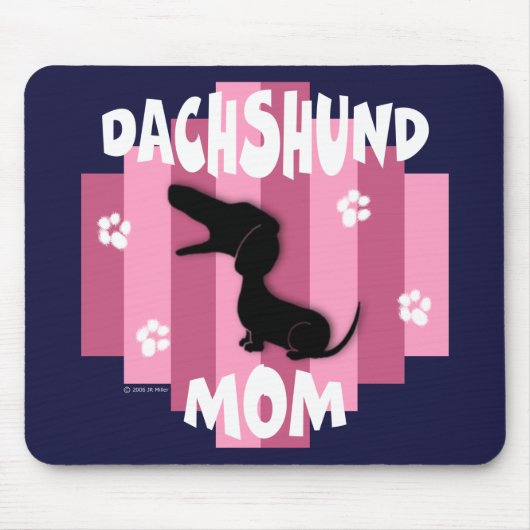 Dackel-Mama Mousepad (Vorne)