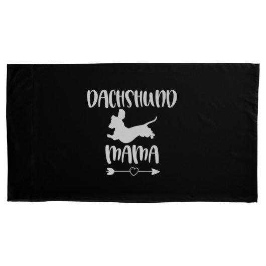 Dackel Mama Niedlich Dog Kissenbezug (Vorderseite)