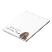 Dackel Mama Notepad Notizblock (Rotiert)