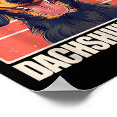 Dackel Mama Poster (Ecke)