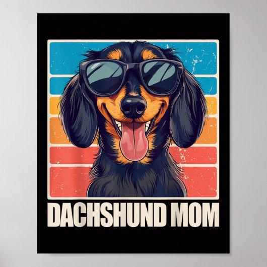 Dackel Mama Poster (Vorne)