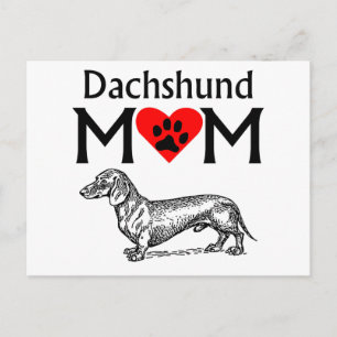 Dackel Mama Postkarte