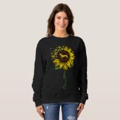 Dackel Mama Sonnenblumen Dackel Lover Gaben Hunde Sweatshirt (Vorne ganz)