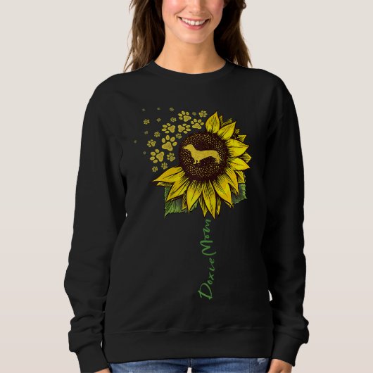 Dackel Mama Sonnenblumen Dackel Lover Gaben Hunde  Sweatshirt (Vorderseite)