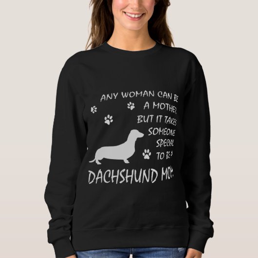 Dackel-Mama-Sweatshirt-Geburtstags-Hundemutter Sweatshirt (Vorderseite)
