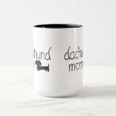 Dackel Mama Tasse für Dackel Hunde Liebhaber (Zentrum)