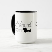 Dackel Mama Tasse für Dackel Hunde Liebhaber (Vorderseite Links)