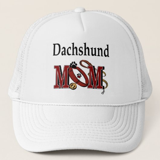 Dackel Mama Truckerkappe (Vorderseite)