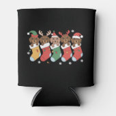 Dackel Mama Weihnachten Hund viel Geschenk Neues J Dosenkühler (Vorderseite)