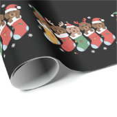 Dackel Mama Weihnachten Hund viel Geschenk Neues J Geschenkpapier (Rolleneckpunkt)