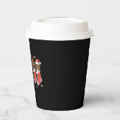 Dackel Mama Weihnachten Hund viel Geschenk Neues J Pappbecher (Links)